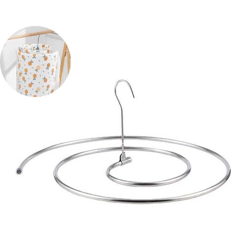 Cintre spirale pour vêtements séchage domestique de couettes rond pliable draps et balcon multi fonction linge 1pc (1/5)