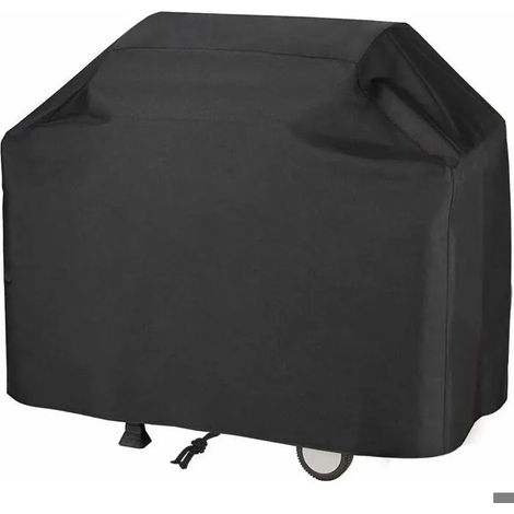 Housse de barbecue imperméable en tissu Oxford 210D avec revêtement PU, 145 x 61 x 117 cm, fermeture à cordon. (1/4)