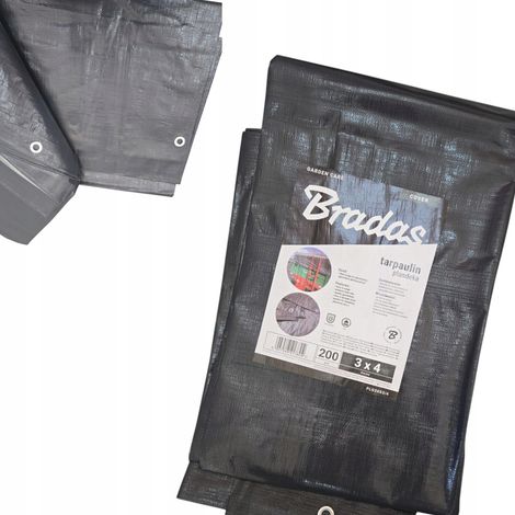 Lona gris de 200 g, 3x4 m (1/5)