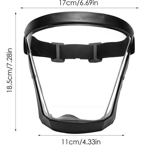 Masque complet 1 pièce - bleu, avec cadre, antibuée, anti-poussière, masque complet ultra-clair, hygiénique anti-gouttes, lunettes de protection,de (1/3)