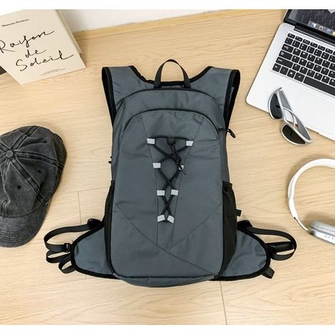 Chaleco táctico tipo bolsa，Chaleco utilitario unisex con múltiples bolsillos y elementos reflectantes，Organizador funcional para ciclismo (1/5)