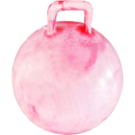 Ballon gonflable coloré en PVC de 45 cm d'épaisseur, avec poignée arc-en-ciel, idéal pour le yoga et les sauts. (1/5)