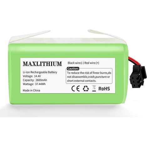Batterie remplacement pour  Eufy RoboVac G10 pour robot électroménager (2600mAh, 14,4V, Li-ion) (1/5)