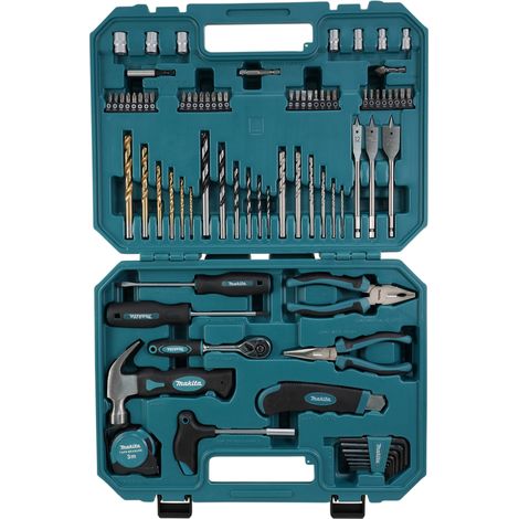 Verstärkter Werkzeugkasten - 80 Zubehörteile - MAKITA - E-15104