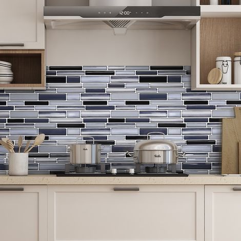 10Pcs Self-Adhesive Marble Pattern Wall Tile Stickers (1/5)