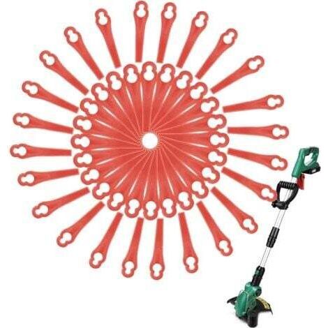 LaBlanc - 100 lame in plastica per tagliabordi, lame per tosaerba, accessorio per decespugliatore, adatte per FRT18A FRT18A1 Kunst 46155 FRT20A1 (1/5)