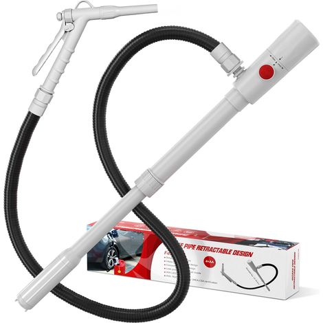 3.2GPM Pompe électrique diesel, 12 L/min Pompe à essence alimentée par batterie, Pompe à carburant électrique avec tuyau de 136,5 cm, Pompe à baril télescopique pour essence, tracteur, générateur (1/5)