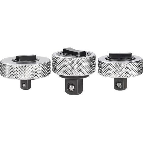 Mini-Knarre mit umkehrbarem Ratschenschlüssel, 3 Stück 1/4'' 3/8'' 1/2'' Ratschen, Knarre für enge Räume