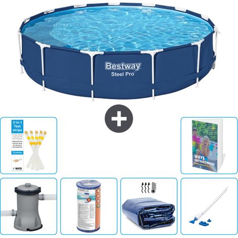 Bestway Steel Pro Rund - 396x84 cm - 7-teilig S201