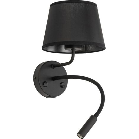 Lampada da parete per la lettura con USB, modello Maja Black 10203 TK Lighting (1/5)