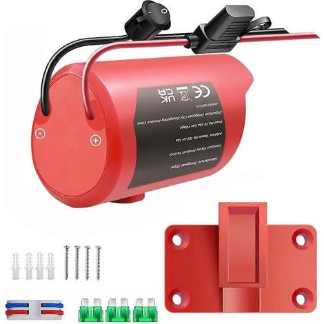 Akku-Adapter-Set für Milwaukee M12 12V Power Wheels, Adapter mit Sicherung und Schalter, 14 AWG-Kabel-Stromwandler (1/5)