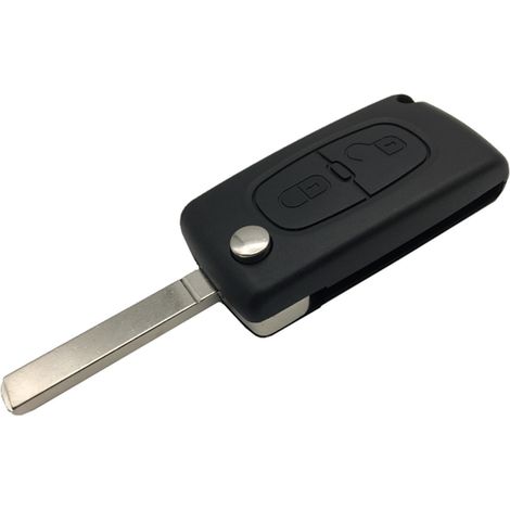 Coque de clé de voiture pour Peugeot Citroën 2 boutons (1/5)