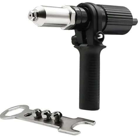 Adaptateur rivet aveugle vers pince à riveter - Tête de rivet pour visseuses et perceuses sans fil