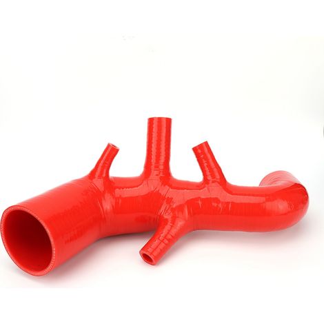 Durite d'admission d'air en silicone rouge pour SEAT Leon Cupra R 1.8T AMK BAM (augmentation du débit d'air). (1/5)