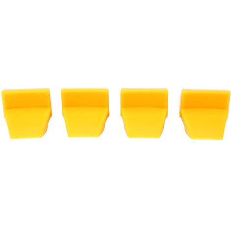Jeffergarden Jeu de pinces de démontage de pneus, protecteur de jante en plastique jaune adapté au démonte-pneus