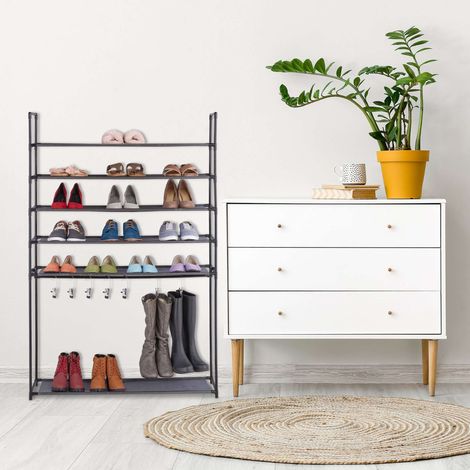 Estante para zapatos con compartimento para botas
