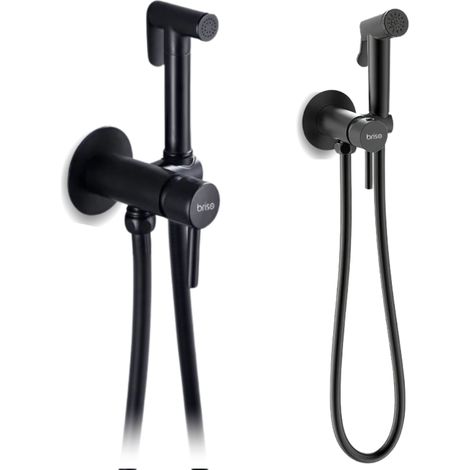 Rubinetto bidet, rubinetto bidet a incasso, rubinetto per WC, rubinetto per bagno, nero