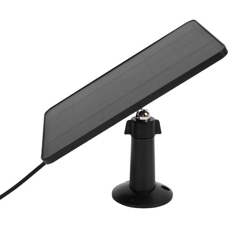 Chargeur solaire pour sonnette vidéo 10 W avec panneau de chargement solaire, compatible avec les sonnettes vidéo 2K et 3. (1/5)