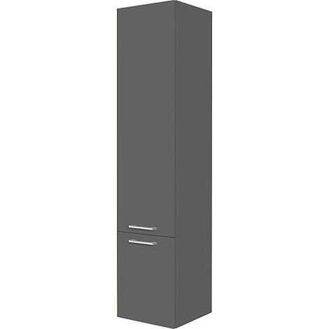 Armoire haute Séries MAA 2 portes graphite mat butée à gauche 350x1585x370 mm (1/5)
