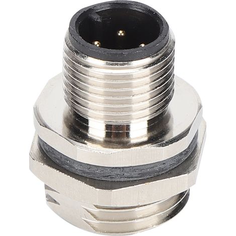 Connecteur M12BP4, filetage M16, montage sur panneau, étanche IP67, adaptateur 4 broches