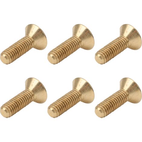 Vis à tête fraisée six pans creux, lot de 50, cuivre pur, visserie plate, M5 x 16 mm, accessoires de fixation robustes pour bricolage. (1/5)