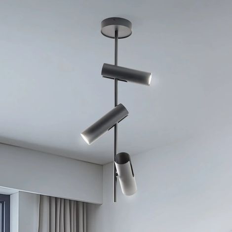 [GEBRAUCHT] B-Ware Leda Deckenspot Deckenstrahler Lampe Leuchte Anthrazit Stahl Dreiflammig 76 Cm