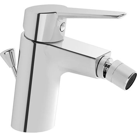 Vitra Solid S Bidet Mixer Tap with Pop Up Waste - Chrome (1/2)