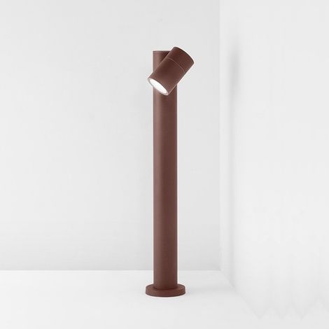 Paletto Esterno Contemporaneo Pull Alluminio Corten 1 Gu10 Ip65 (1/2)