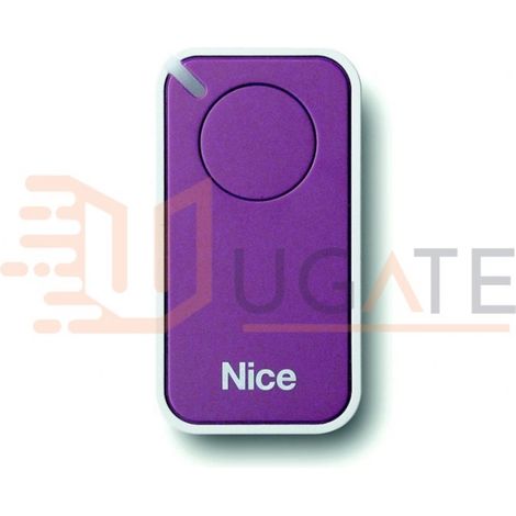 Trasmettitore Telecomando Era Inti, 1 canale Lilac Lilla NICE INTI1L Originale (1/2)