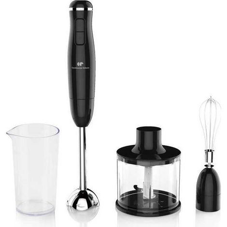 Frullatore a immersione Continental Edison CEHB01 400 W Nero 550 ml + tritatutto 600 ml