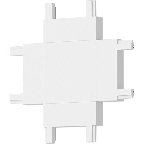 Connecteur croisé pour rail magnétique 1 phase blanc Milagro MAGNETIC TRACK SLIM (1/4)