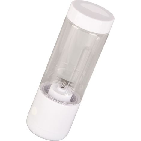 Blender portable multifonction à rotation rapide USB, extracteur de jus électrique pour la maison et les voyages, 400 ml, blanc, quatre lames (1/5)
