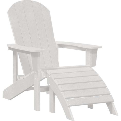 Chaise de jardin  Chaise Adirondack Blanc 82 x 74 x 92 cm HDPE (1/5)