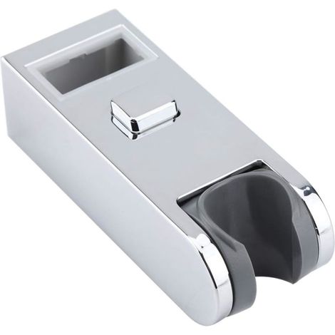Support universel chromé ABS pour pommeau de douche, hauteur réglable, 30 x 15 cm (1/5)