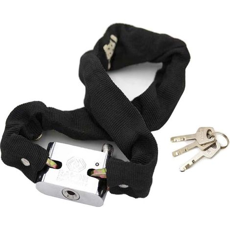 Chaîne antivol en acier pour vélo, offrant une protection antivol sur les parkings et en voyage.-AquaForge (1/5)