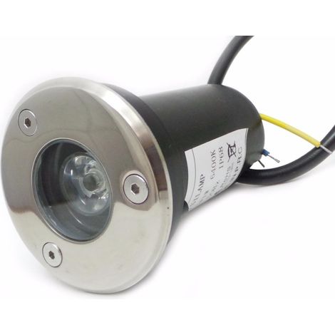 Spot Extérieur Encastrable LED IP65 220V Sol 3W 45° - Unité / Blanc Froid - SILUMEN