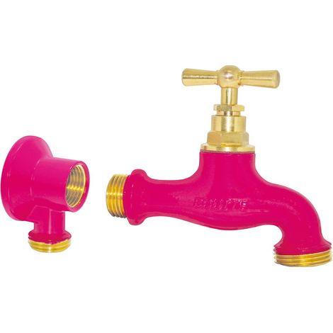 BOUTTÉ Kit robinet rose en laiton avec peinture époxy, 15x21, 20x27, avec applique