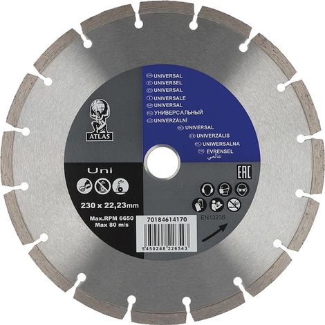 Norton Clipper Diamantblatt für WS Atlas Uni, 230 mm (1/2)