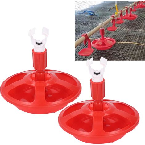 Bebedero automático para pollos PP G3/4 – Bebedero doble con salida para aves de corral con sistema anti-desperdicio y diseño multicelda. (1/5)