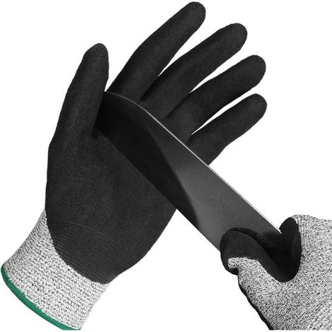 Gant Anti Coupure,Gant Huitre La Protection Convient Aux Gants De Travail Pour Les Huîtres,La coupe De Viande, Le Jardinage Et La Sculpture(Lx2) (1/5)