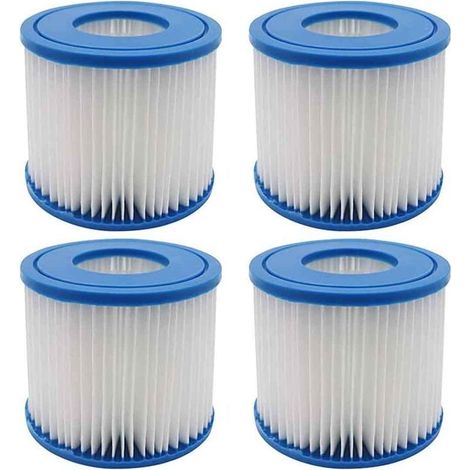 Lot de 4 filtres de piscine, compatibles avec des modèles tels que Summer Escapes Type D, Summer Waves P57100102, SFS-350, RP-350, RP-400, RP-600, RX-600, etc. (1/4)