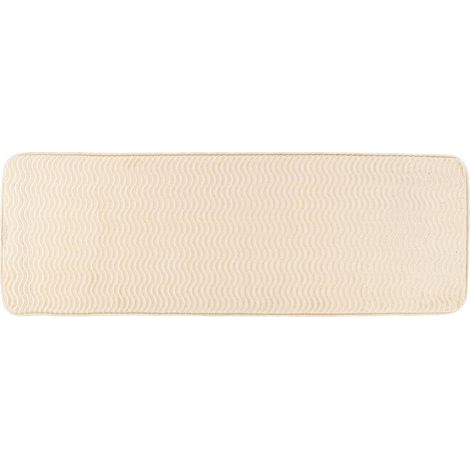 Tappeto in poliestere effetto onda 40x120 cm - naturale - Tendance