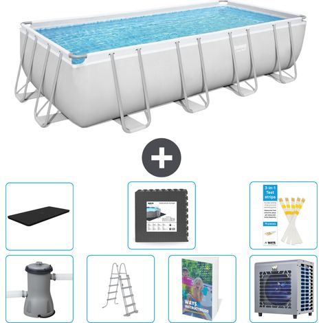 Bestway Bestway Power Steel Rectangulaire - 488x244x122 cm - 8-pièces S538 (1/4)