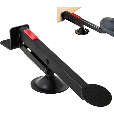 Lève-Porte Cric de support réglable en hauteur rotatif à 360 degrés Outil support pour sols et moquettes, intensif Projets De Rénovation Menuiserie, Levage Meubles, Pose Moquette, Panneaux (1/5)