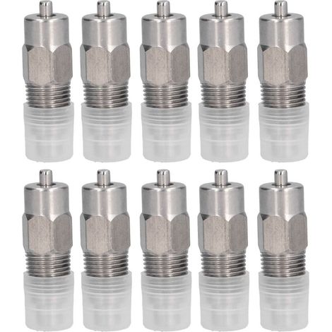 Mamelon de Boisson pour Volailles [Screw Style] Stainless Steel - Kit d'Abreuvoir Anti-Goutte pour Petites Animaux et Ferme (1/5)