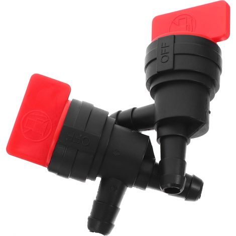 2 Stück Inline Absperrventil aus Abs für Rasenmäher und