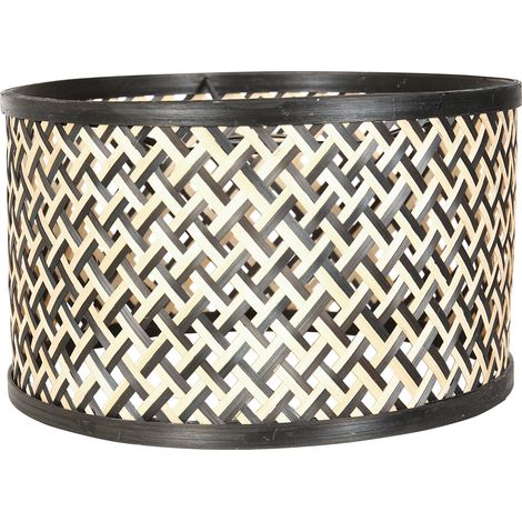 Steinhauer - paralume - Shade - nero - bambù legno - Ø 30cm - E27