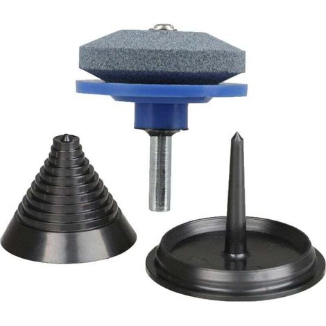 Affûteuses de lames de tondeuses à gazon de type perceuse et kits d'équilibrage de lames pour tondeuses à gazon, tracteurs et outils de jardin. (1/4)