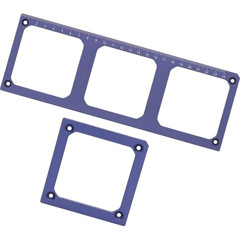 Gabari de coupe pour boîte de Derivation 86, calibre prise electrique en alliage d'aluminium, outil pour socles muraux, lot de 2 (1/5)