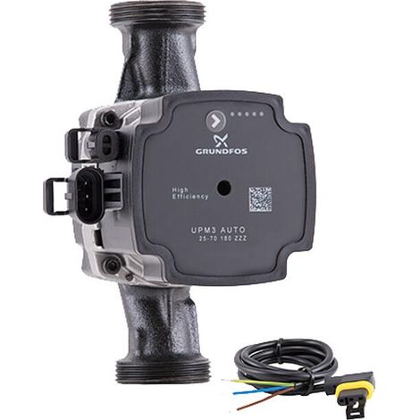 Grundfos UPM3 S Auto 25-60 180mm Hocheffizienzpumpe mit Netzkabel